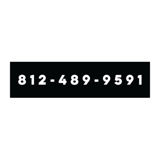 RCV - Location Phone Number Rider Signs